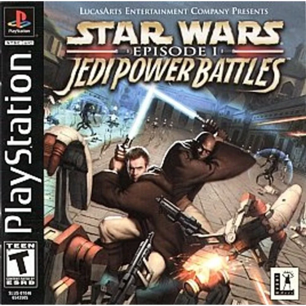 Star Wars: Episode I: Jedi Power Battles (Sony PS1, 2000) CIB w/ Manual - Tested